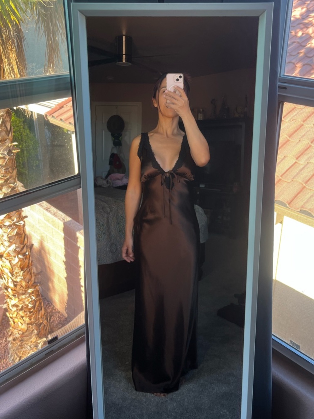 3 for $20 - Wild fable XS Satin Lace-Trim Slip Dress